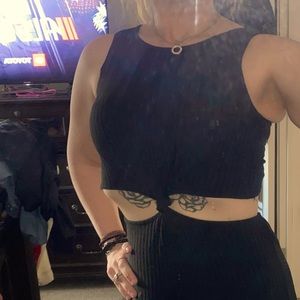 Say What? Black jumpsuit